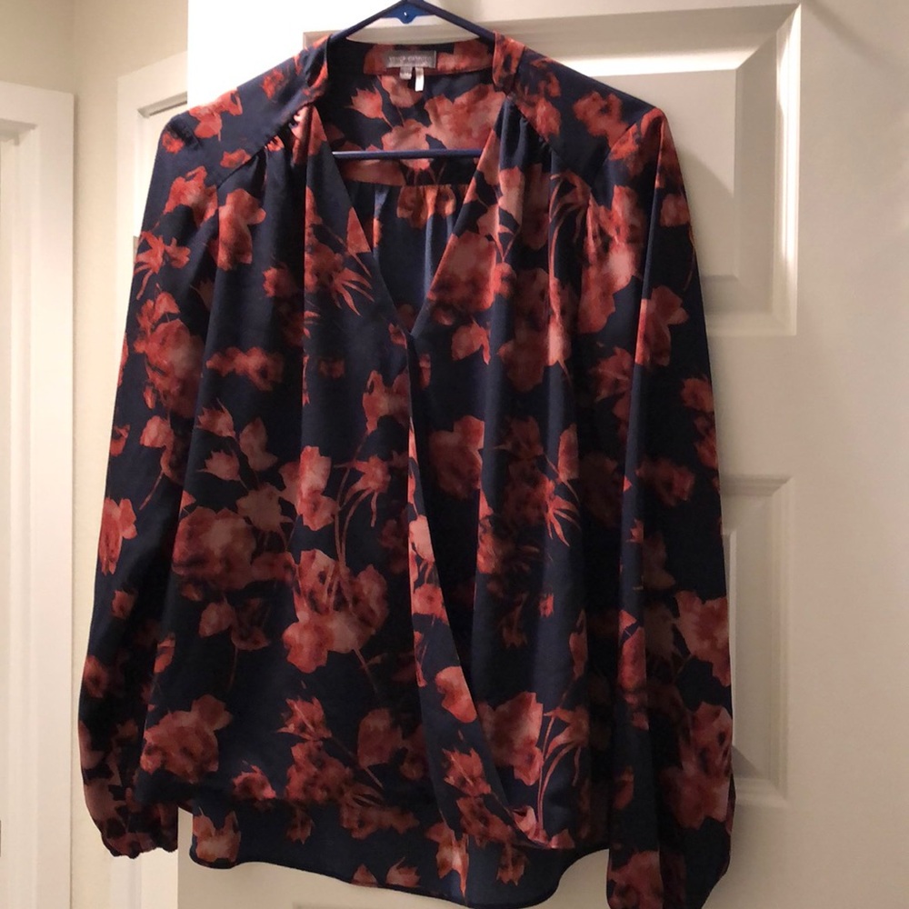 Floral wrap top